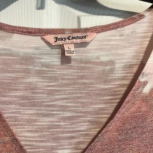 Juicy couture short sleeve shirt, size large